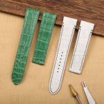New Cartier Santos Quickswitch leather strap alligator watch bands