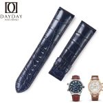 custom handmade Patek Philippe Calatrava 5524R blue watch band alligator leather watch strap replacement
