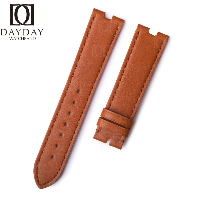 Patek Philippe PP Golden Ellipse Vintage 5738 3548 brown calfskin leather watchband replacement watch strap