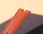 Patek Philippe Ellipse orange calfskin leather watchband replacement watch strap