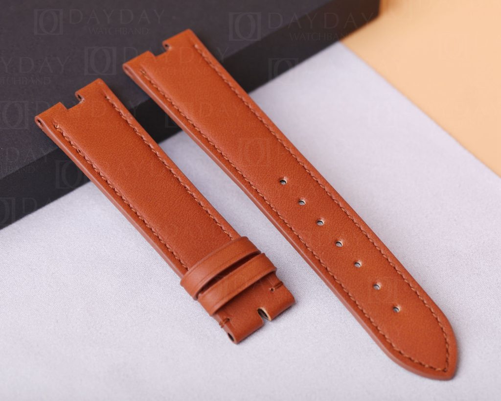 Patek Philippe PP Golden Ellipse Vintage 5738 3548 brown calfskin leather watchband replacement watch strap