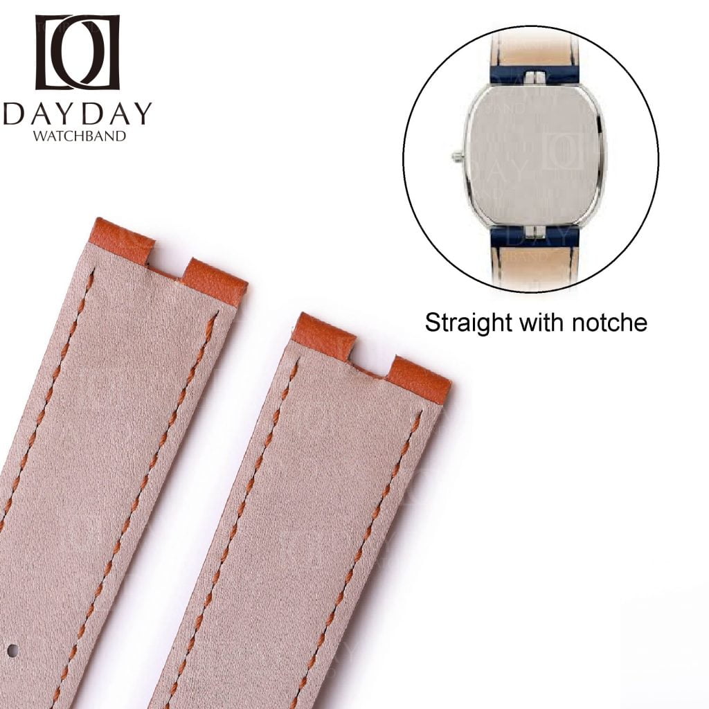 Patek Philippe Ellipse PP Golden Vintage 5738 3548 orange calfskin leather watchband replacement watch strap