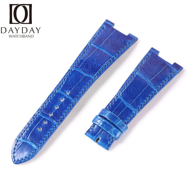 Patek-Philippe-Nautilus-5712-5711-blue-alligator crocodile-leather-strap-replacement-watch-band