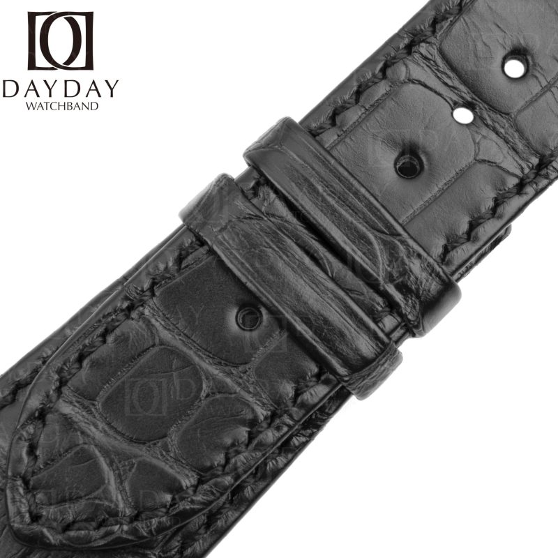 Patek-Philippe-Nautilus-5712-5711-black-alligator-leather-strap-replacement-watch-band