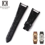 custom handmade Patek Philippe Twenty-4 24 Four black watch band-alligator leather watch strap replacement