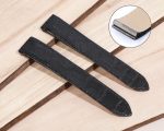 Santos de Cartier Galbée Galbee Carree 29mm XL-replacement-black-alligator-leather-watch band