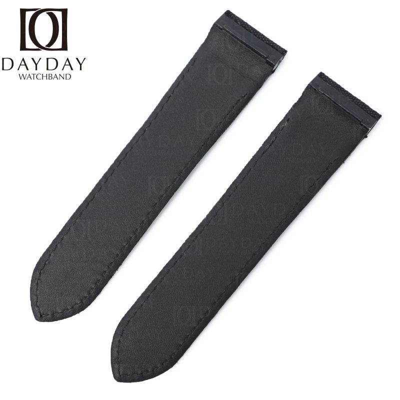 Custom handmade strap for Cartier-santos-100 Midsize, Large, XL quickswitch-nylon canvas-strap-black-watch-band-replacement-for-sale