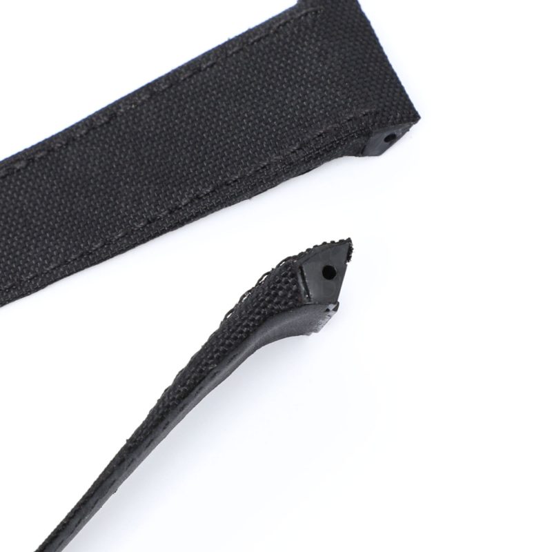 Buy bespoke watch strap for Cartier-santos 100 Midsize, Large, XL-quickswitch-nylon canvas-strap-black-watch-band-replacement-for-sale