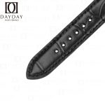 Black Alligator leather watch band Patek Philippe Calatrava Complications strap replacement for sale