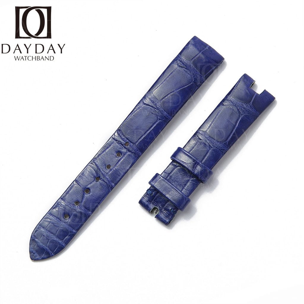 Black-alligator-leather-watchband-for-Breguet-Reine-strap