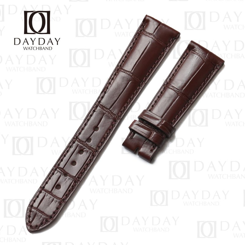 Brown Alligator leather watch band Patek Philippe Calatrava Complications straps replacement for sale price (1)
