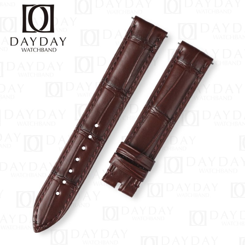 Buy Custom Alligator brown leather watch band strap for Franck Muller CASABLANCA 8880 color dreams wristwatch