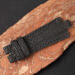 Buy Custom Black Sharkskin leather watch band for Bvlgari Diagono (2)
