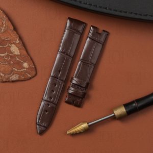 Buy Custom Brown Alligator leather strap for Breguet Queen of Naples Ladies watch band (1)