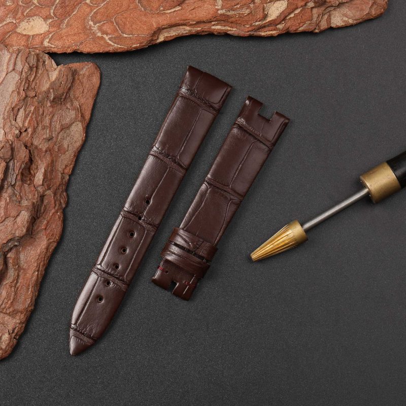 Buy Custom Brown Alligator leather strap for Breguet Queen of Naples Ladies watch band (3)