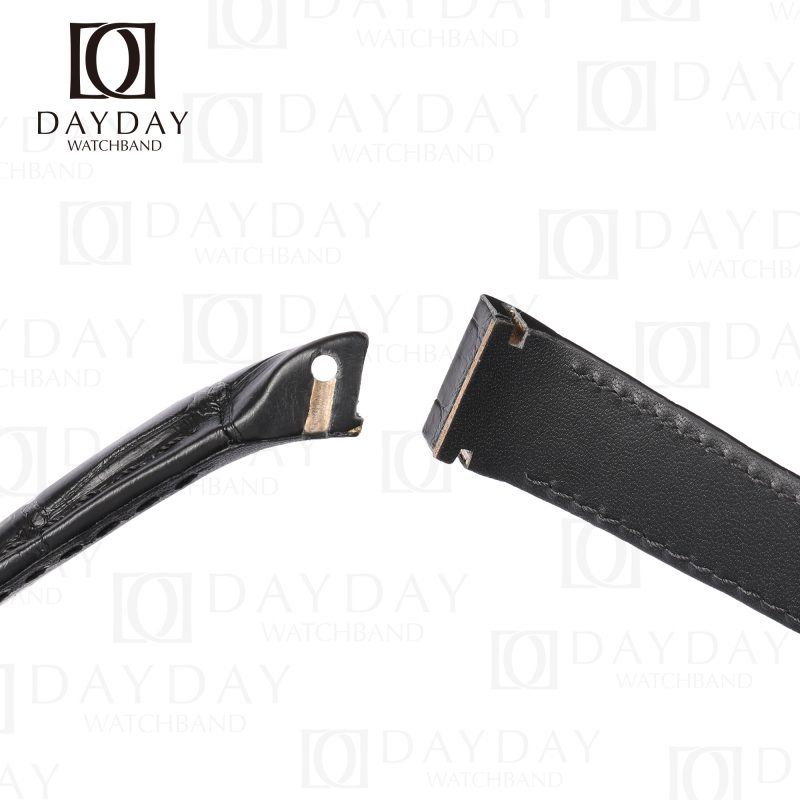 Buy Custom bespoke Black Alligator leather watch strap band replacement for Franck Muller King Conquistador 8001 8002 8005 8006 SC (5)