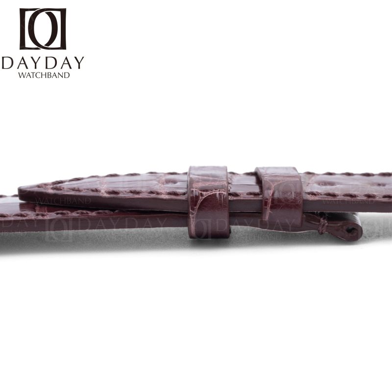 Buy-custom Replacement-brown-alligator leather-watch-strap replacement-for-Franck-Muller-Master-Square-6000 6002 watchband-for-sale