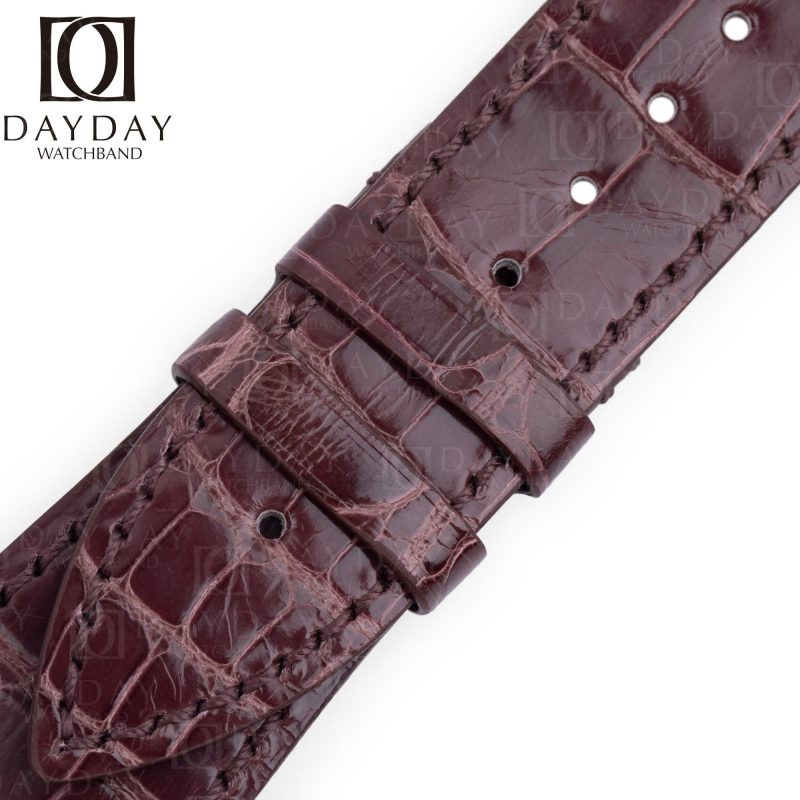 Buy-custom Replacement-brown-alligator leather-watch-strap replacement-for-Franck-Muller-Master-Square-6000 6002 watchband-for-sale
