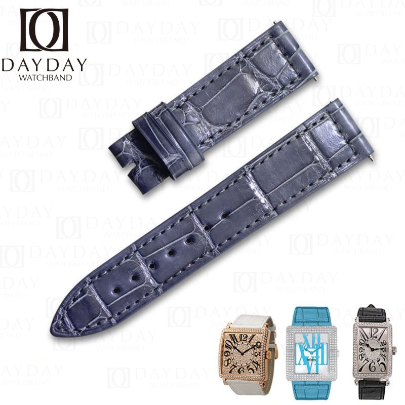 Buy-Replacement-grey-leather-watch-strap-for-Franck-Muller-Long-Island-watchband-for-sale