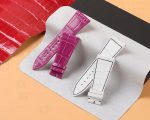 Buy-handmade Replacement-purple-white-alligator leather-watch-strap-for-Franck-Muller-Master-Square-6000 6002 watchband-for-sale
