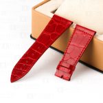 Buy-handmade Replacement-red-alligator leather-watch-strap-for-Franck-Muller-Master-Square-6000 6002 ladies watchband-for-sale