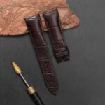 Buy custom replacement Brown alligator leather watch band for Breguet Type XXI 3810 straps (1)