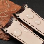 Buy custom replacement Brown alligator leather watch band for Breguet Type XXI 3810 straps (3)