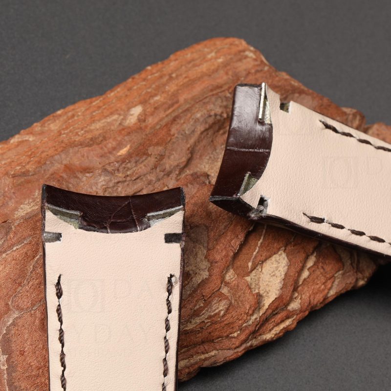 Buy custom replacement Brown alligator leather watch band for Breguet Type XXI 3810 straps (4)