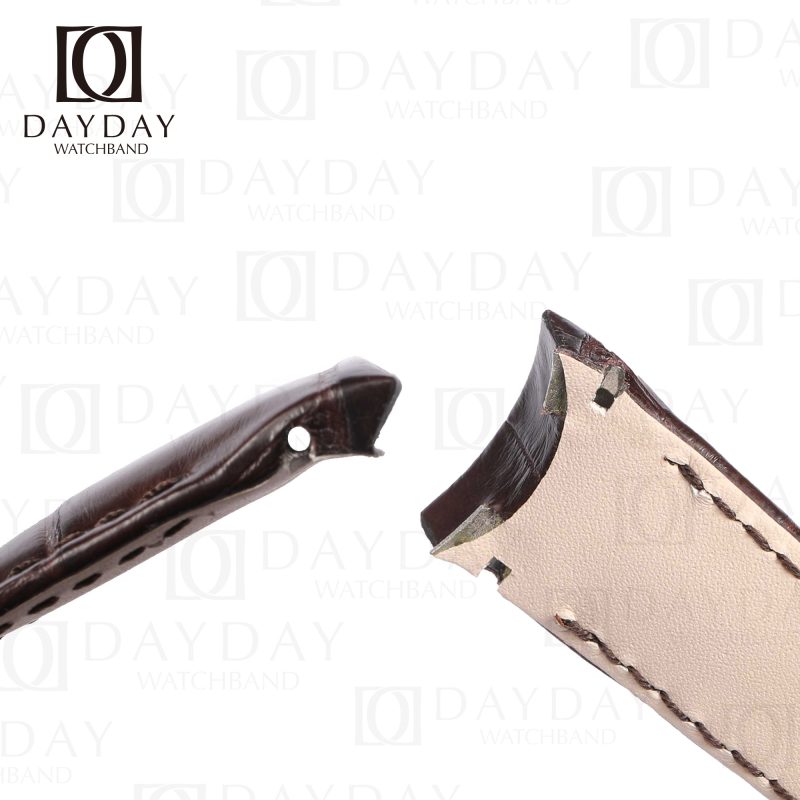 Buy custom replacement Brown alligator leather watch band for Breguet Type XXI 3810 straps (7)