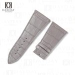 Buy handmade custom grey alligator leather watch band replacement for Franck Muller Master Square 6002 6000