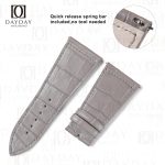 Buy handmade custom grey alligator leather watch band strap change replacement for Franck Muller Master Square 6002 6000 (2)