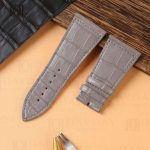 Buy handmade custom grey alligator leather watch strap replacement for Franck Muller Master Square 6002 6000