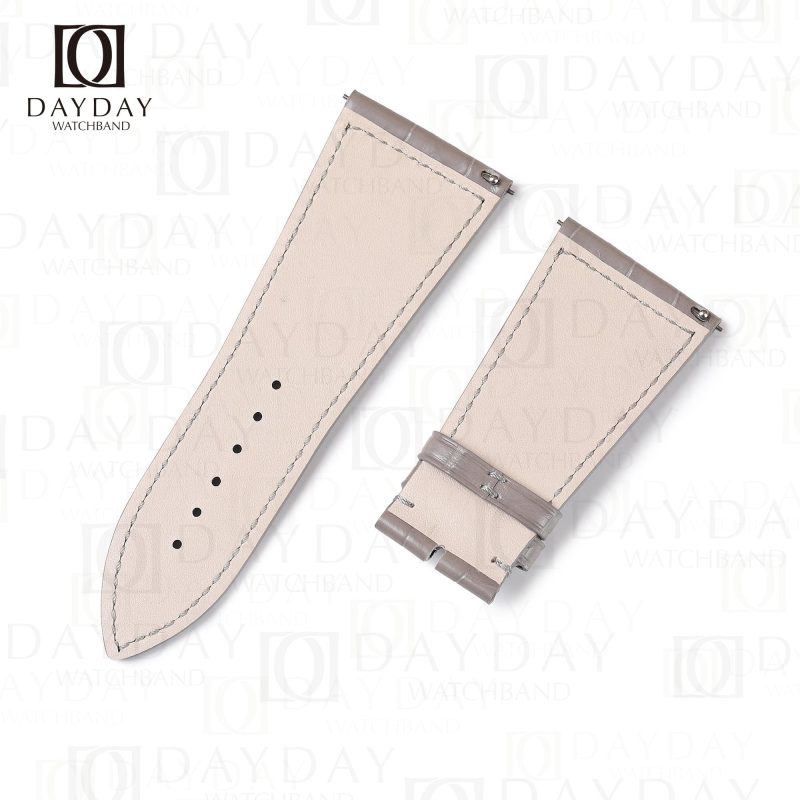 Buy handmade custom grey alligator leather watch strap band replacement for Franck Muller Master Square 6002 6000 (2)