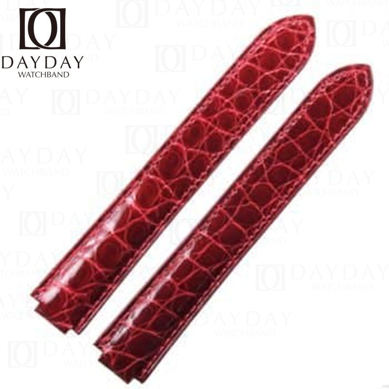 Buy replacement alligator leather strap for Cartier Ballon Bleu de watch band for sale