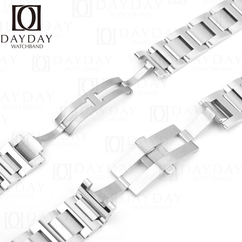 Cartier Ballon Bleu stainless steel metal watch band replacement strap
