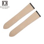 Cartier Tank Ronde solo black alligator leather watch band replacement strap
