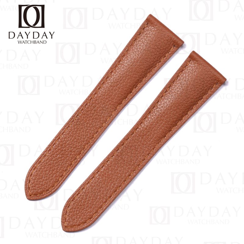 Cartier Tank solo Ronde Brown leather strap calfskin replacement watch band forsale