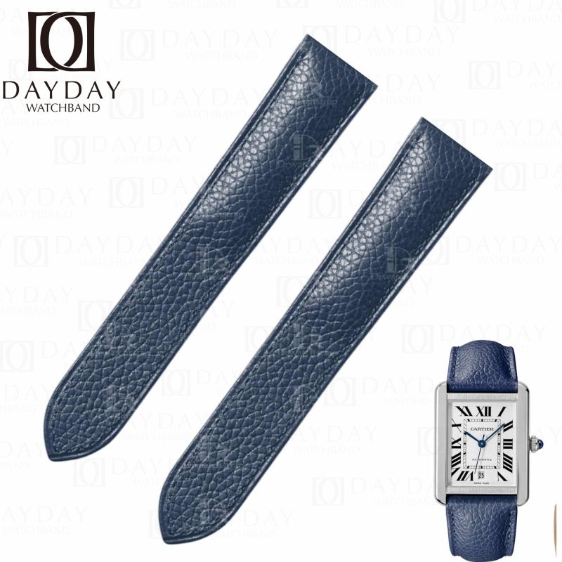 Cartier-Tank-solo-Ronde-leather-strap-calfskin-replacement-watch-band-for sale