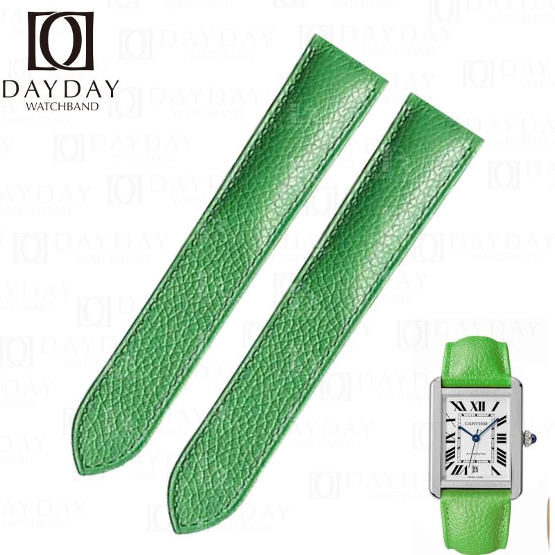 Cartier-Tank-solo-Ronde-leather-strap-calfskin-replacement-watch-band-for sale