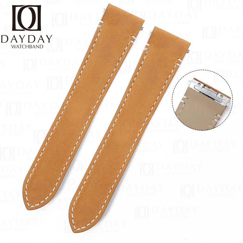 Cartier-santos-quickswitch-leather-strap-brown-watch-band-replacement-for-sale