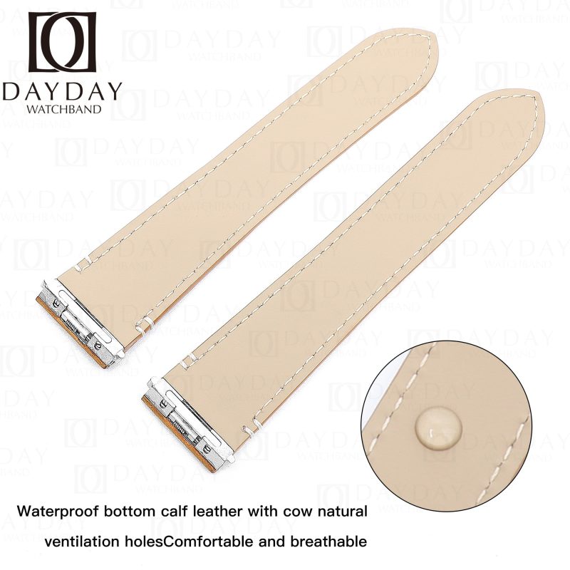 Cartier-santos-quickswitch-leather-strap-brown-watch-band-replacement-for-sale