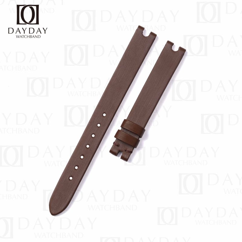Chopard Bands For Watches Replacement Brown Satin silk strap for Chopard Happy Floating Dancing Diamonds ladies watch belt (1)