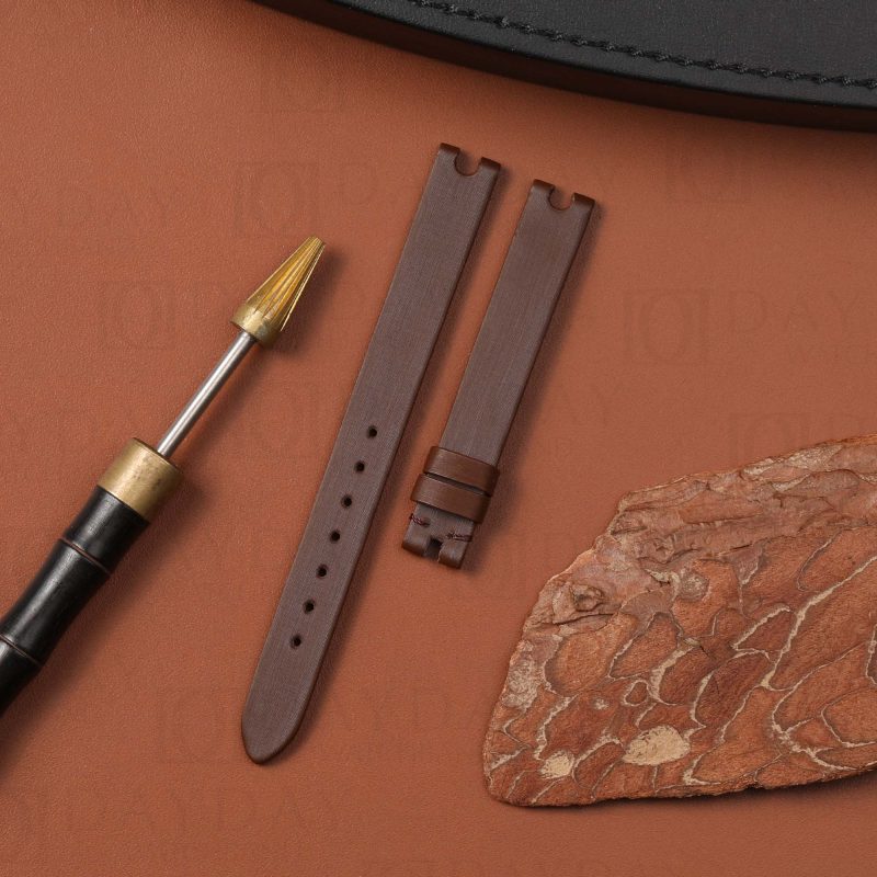 Chopard Bands For Watches Replacement Brown Satin silk strap for Chopard Happy Floating Dancing Diamonds ladies watch belt (2)