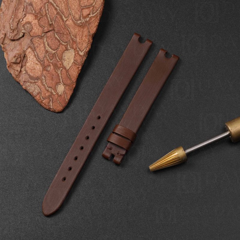 Chopard Bands For Watches Replacement Brown Satin silk strap for Chopard Happy Floating Dancing Diamonds ladies watch belt (4)