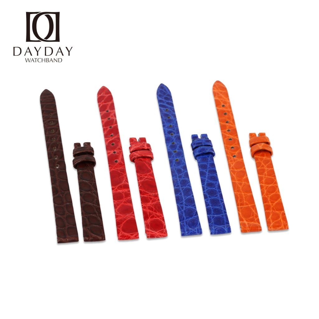 Chopard Happy Diamonds ladies watch round scale alligator leather replacement watch band multi-color for sale