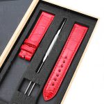 Chopard-Happy-Sport dancing floating 3 5 7 diamonds 30mm 33mm 36mm ladies watches -red-leather-strap-Replacement-watch-band watch belt