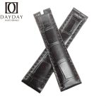 Custom-21mm-22mm-black-alligator-leather-watch-band-for-Rolex-Sky-Dweller