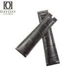 Custom-21mm-22mm-black-alligator-leather-watch-band-for-Rolex-Sky-Dweller