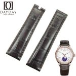 Custom-21mm-22mm-black-alligator-leather-watch-band-for-Rolex-Sky-Dweller