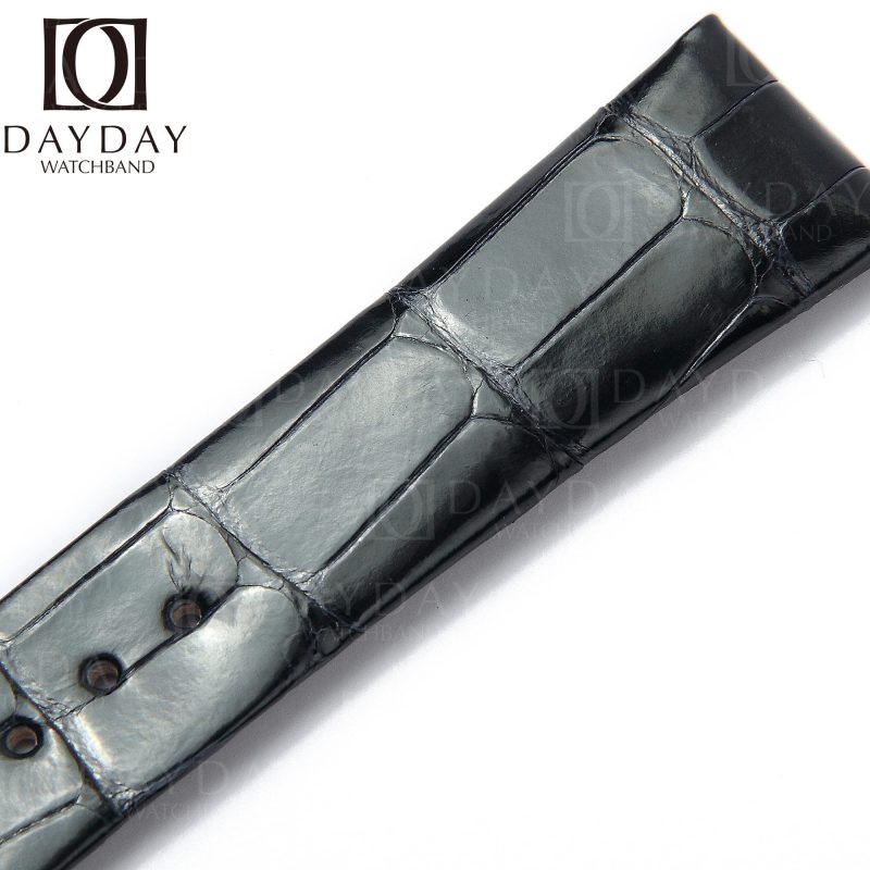 Black-alligator-leather-watchband-for-Breguet-Reine-strapBlack-alligator-leather-watchband-for-Breguet-Reine-strap